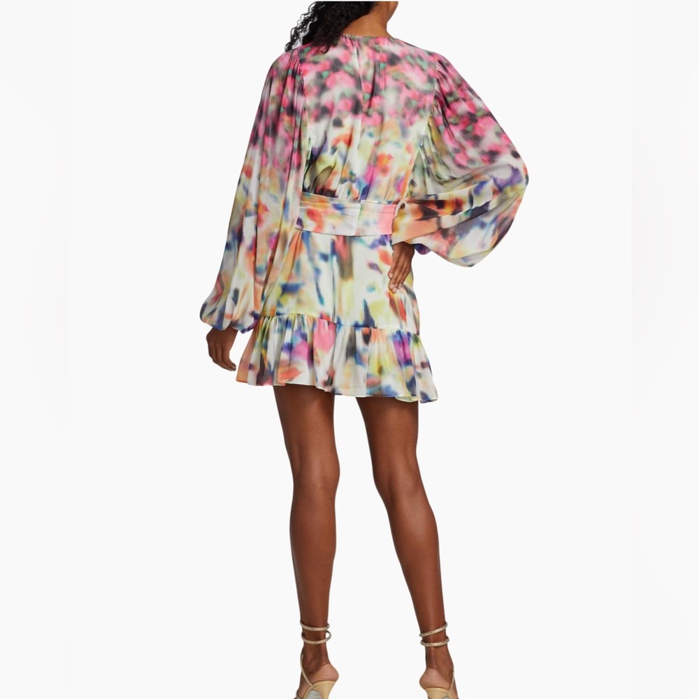 Alexis Leonie Crepe Minidress Iridescent Small - Picture 5 of 16